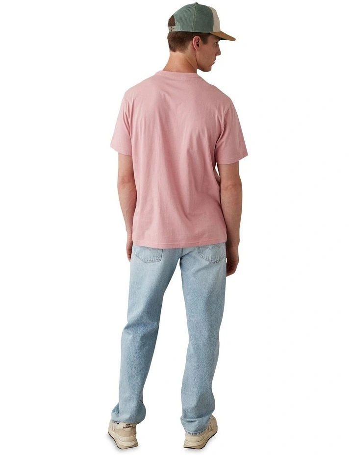 Super Soft Logo Graphic T-shirt in Pink image 3