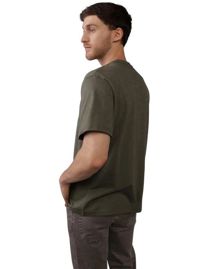 Logo Graphic T Shirt in Olive image 2