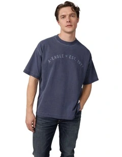 Short Sleeve True Graphic Tee in Navy