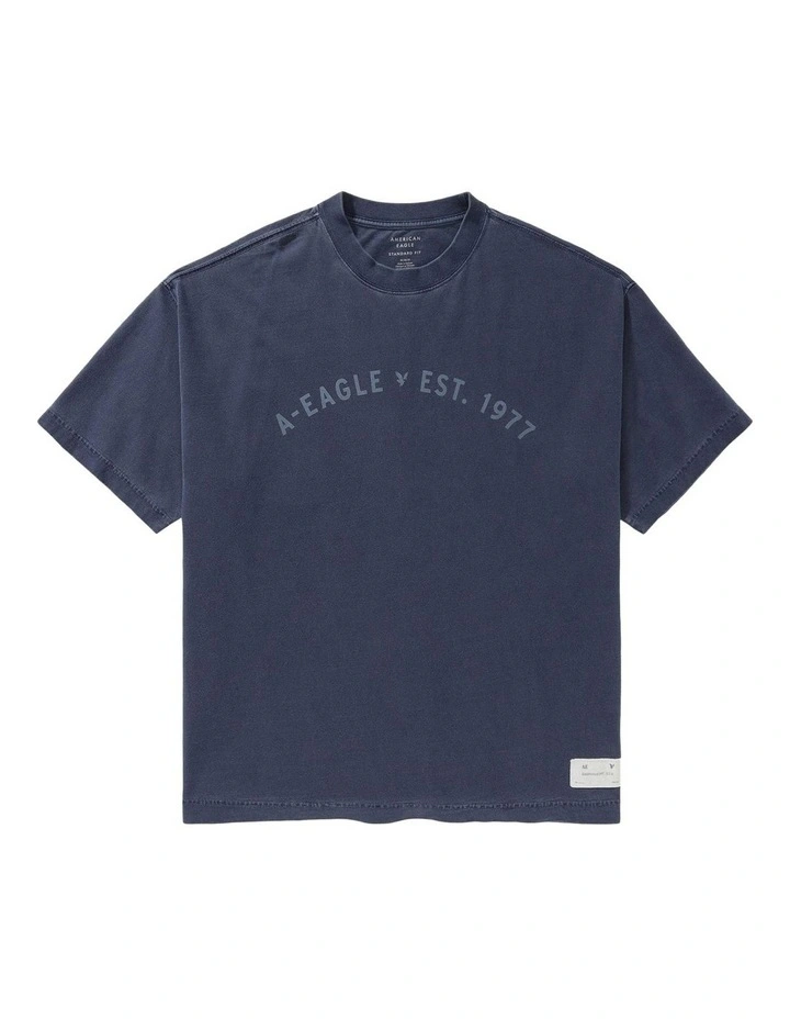 Short Sleeve True Graphic Tee in Navy image 3