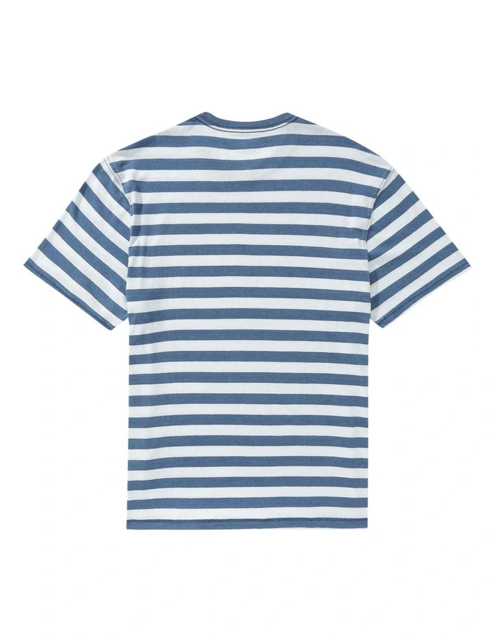 Striped True Tee in Blue image 4
