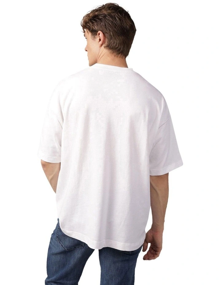 Short Sleeve Athleisure Graphic Tee in Air White image 2