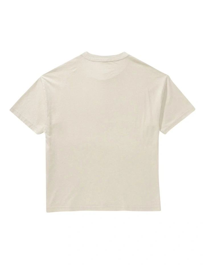 Short Sleeve Elevated Graphic Tee in Cream image 4