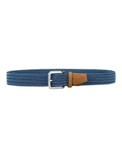 Two Tone Woven Belt Blue/Cobalt