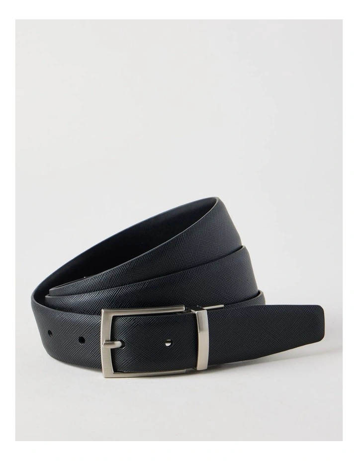 Saffiano/Smooth Dress Belt Belt Black/Black image 1