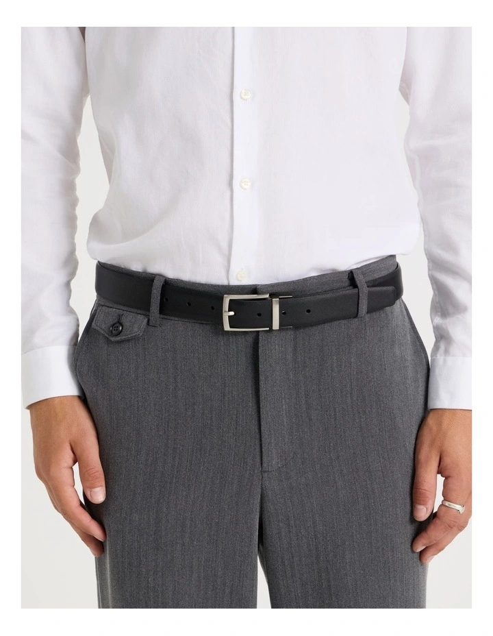 Saffiano/Smooth Dress Belt Belt Black/Black image 2
