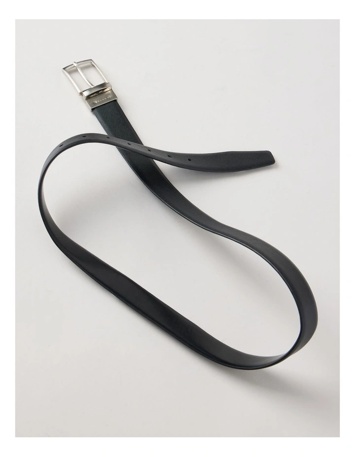 Saffiano/Smooth Dress Belt Belt Black/Black image 3
