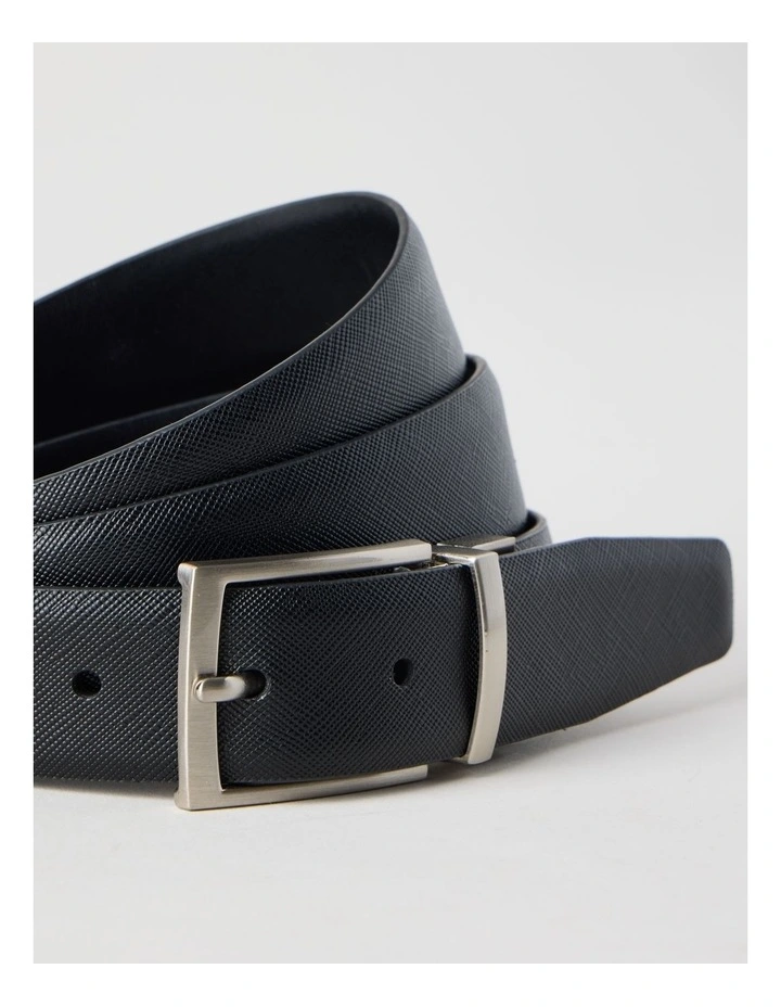 Saffiano/Smooth Dress Belt Belt Black/Black image 4