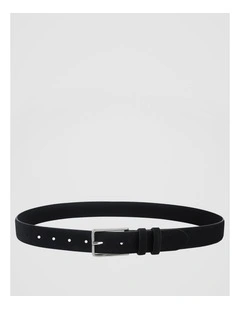 Suede Leather Belt Black Belt Black