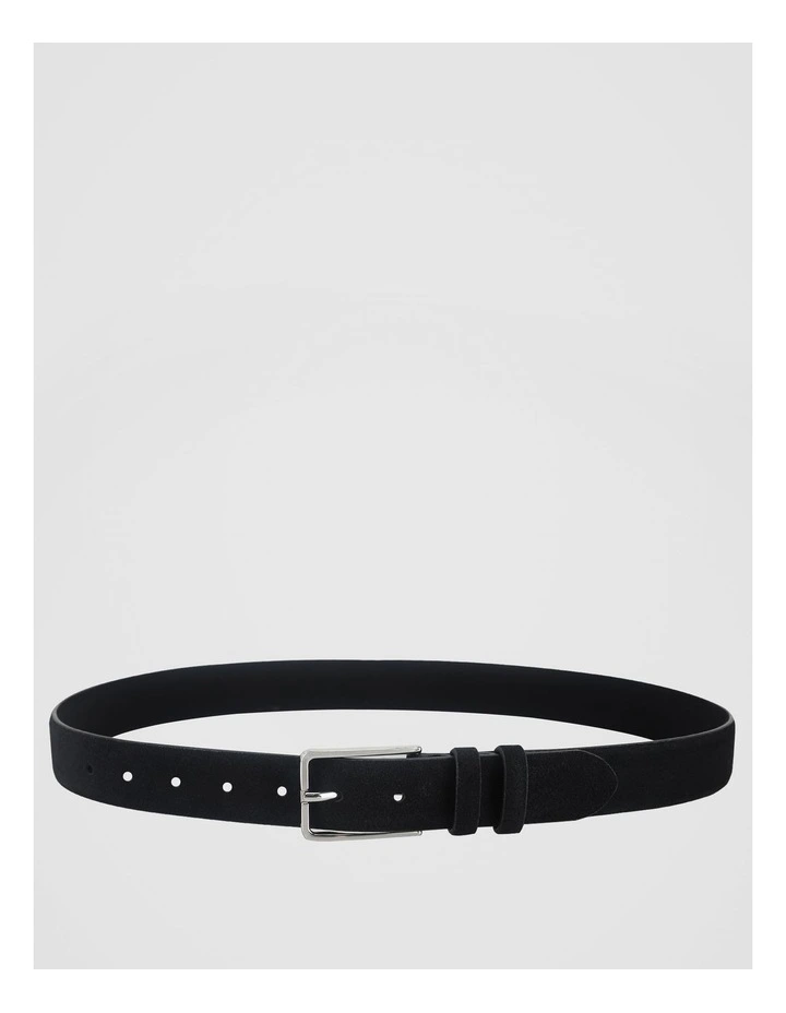 Suede Leather Belt Black Belt Black image 1