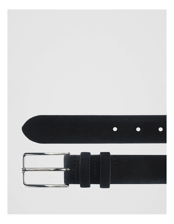 Suede Leather Belt Black Belt Black image 2