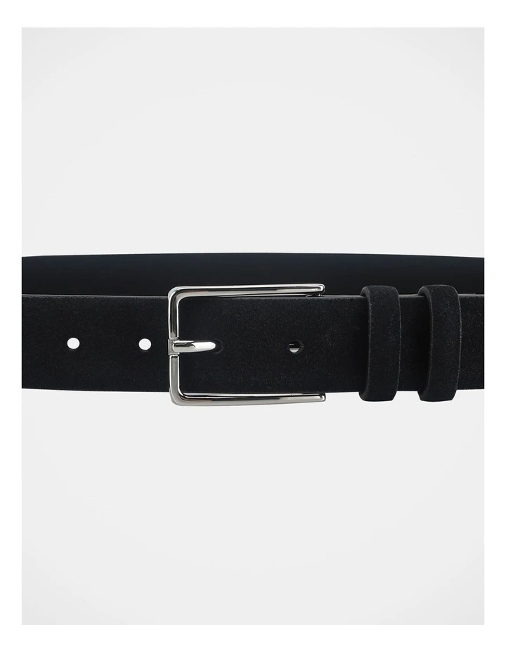 Suede Leather Belt Black Belt Black image 3