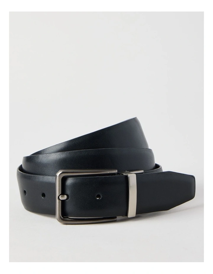 Smart Casual Reversible Belt Black/Navy Belt Black/Navy image 1