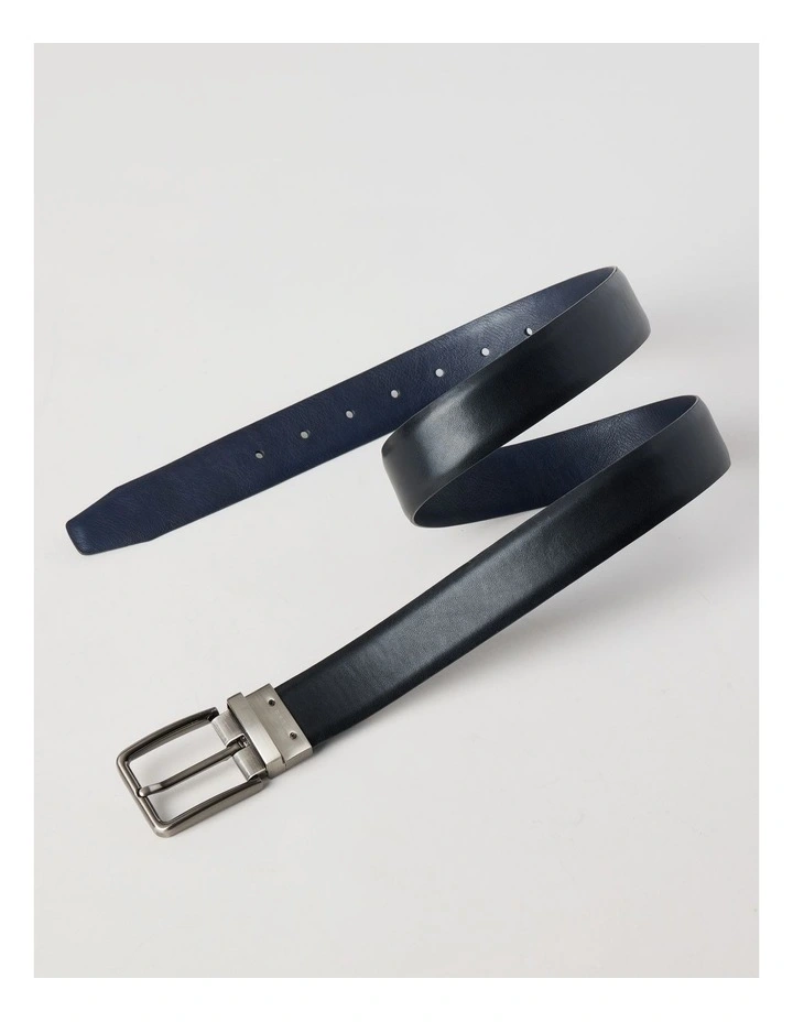 Smart Casual Reversible Belt Black/Navy Belt Black/Navy image 3