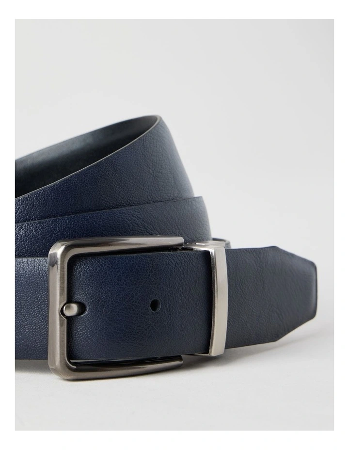Smart Casual Reversible Belt Black/Navy Belt Black/Navy image 6