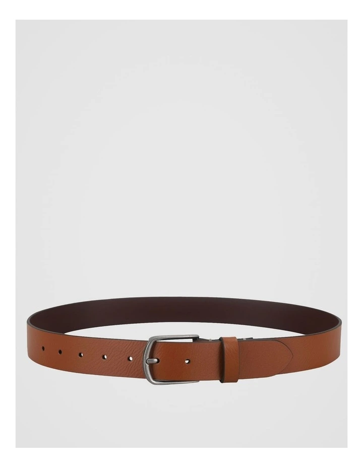 Casual Pin Buckle Leather Belt Tan Belt Tan image 1