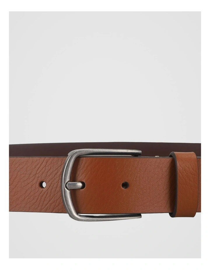 Casual Pin Buckle Leather Belt Tan Belt Tan image 3