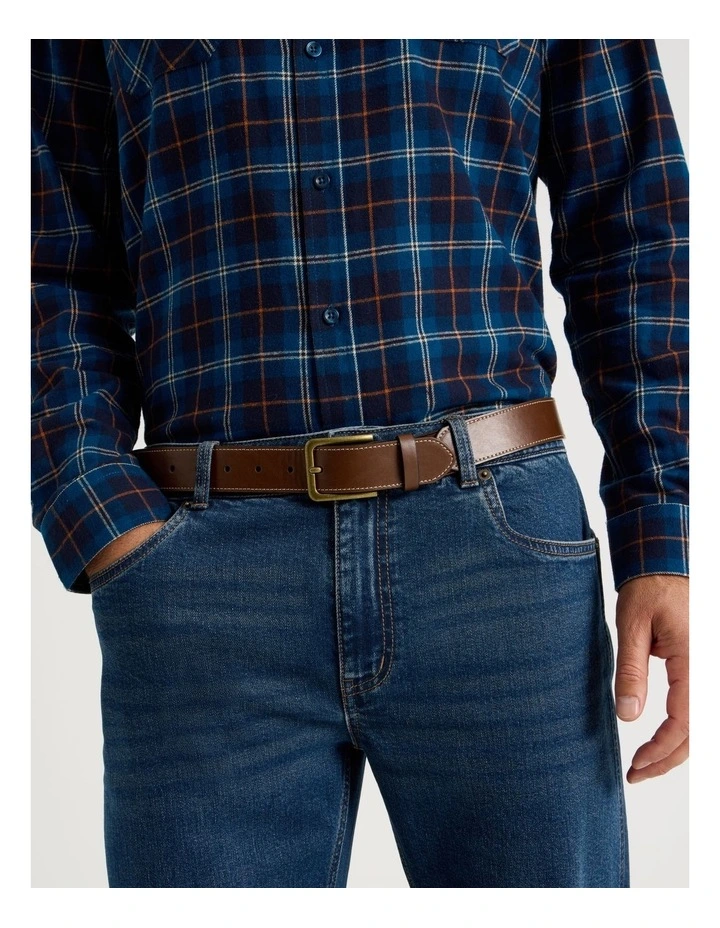 Casual Pin Buckle Stretch Belt Brown Belt Brown image 4