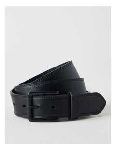 Casual Leather Belt Black/Black Belt Black/Black