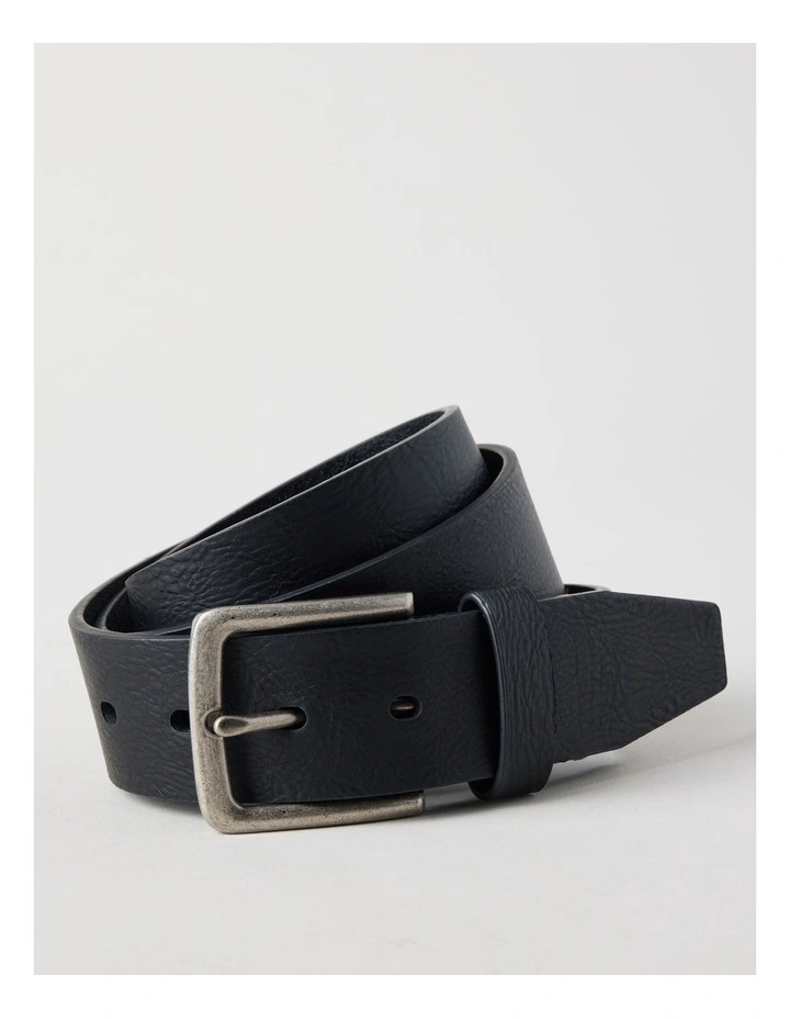 Casual Leather Jean Belt Black  Belt Black image 1