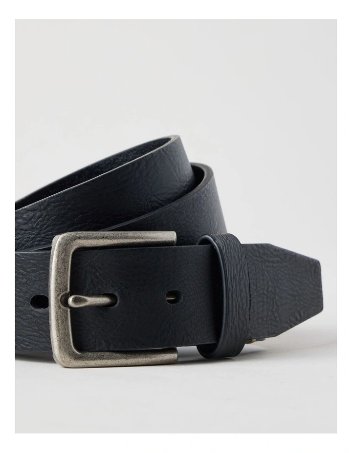 Casual Leather Jean Belt Black  Belt Black image 4