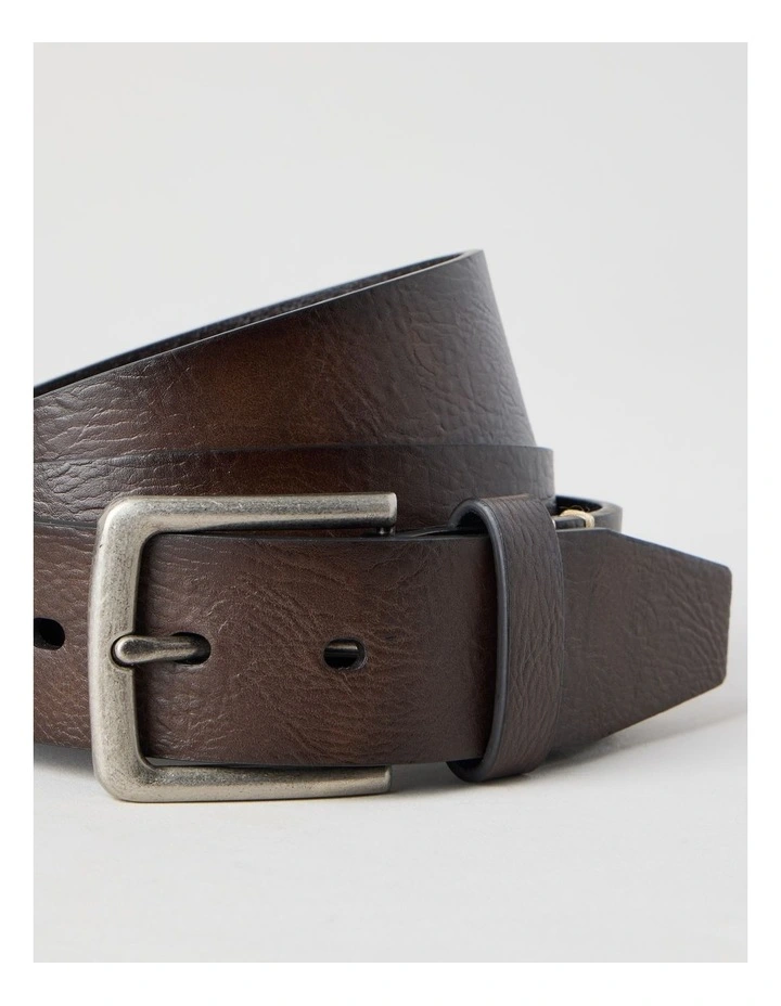 Casual Leather Jean Belt Brown Belt Brown image 4