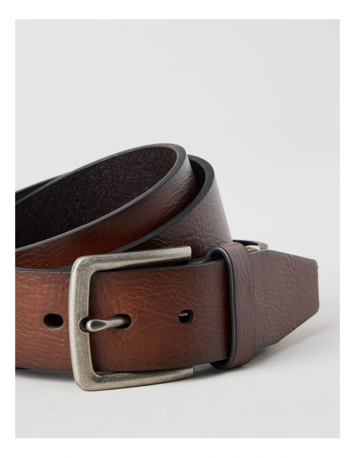 Casual Leather Jean Belt Tan Belt Tan image 4