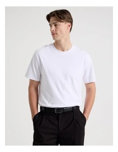 Centre Bar Belt in Black