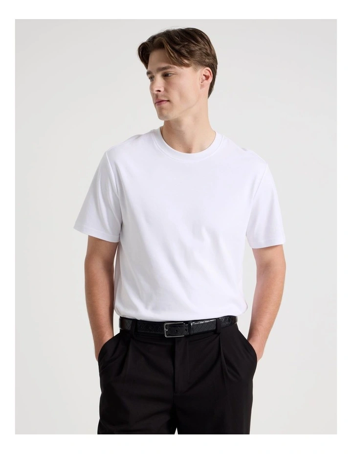 Centre Bar Belt in Black image 1