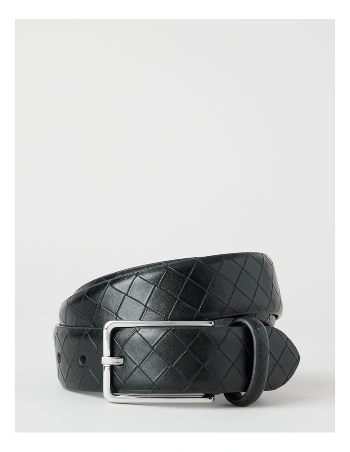 Centre Bar Belt in Black image 1