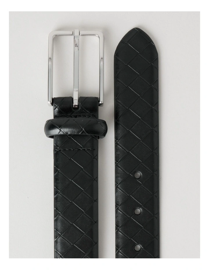 Centre Bar Belt in Black image 3