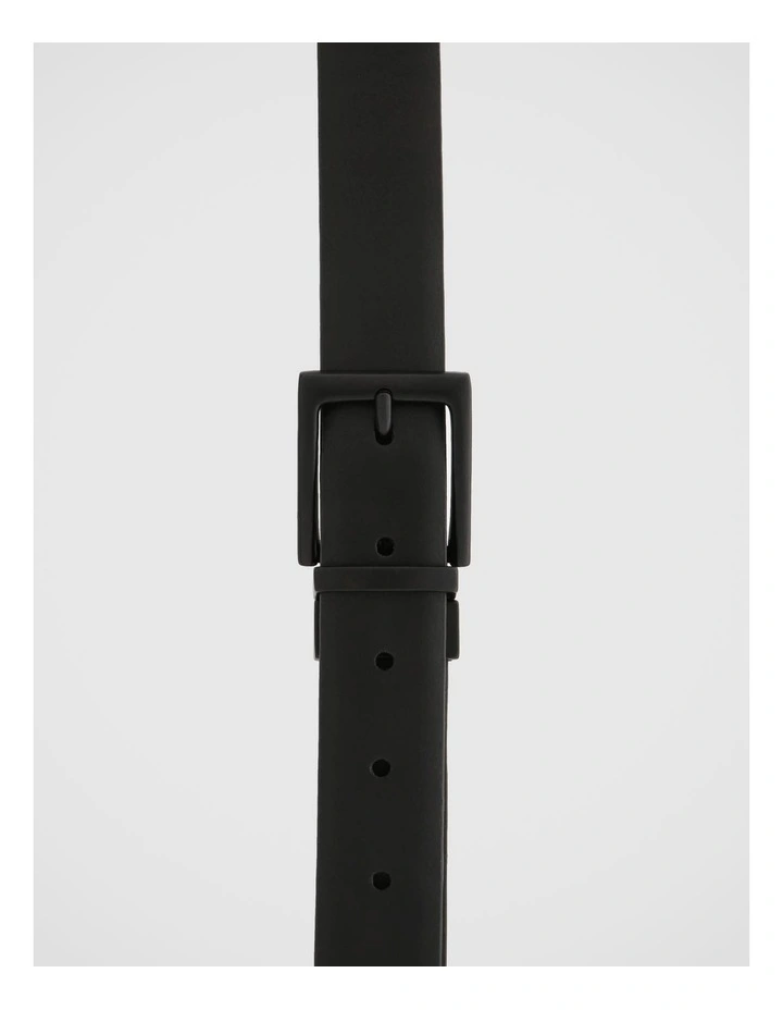 Pin Buckle Reversible Belt 32mm in Black/Navy image 1