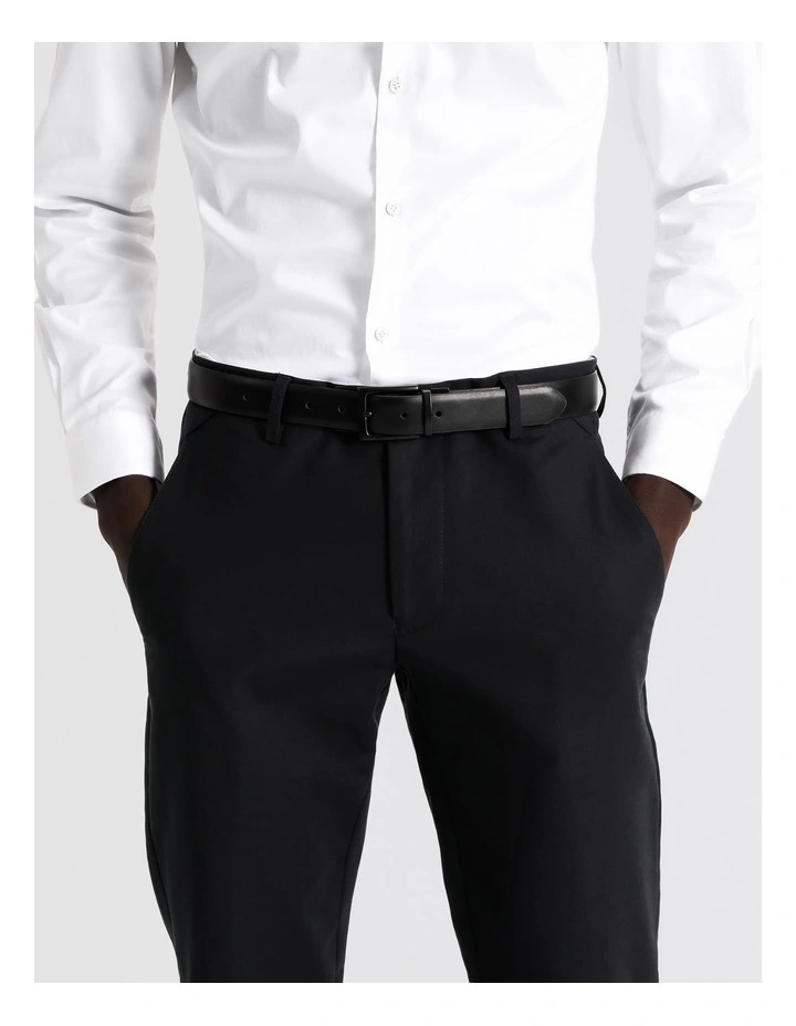 Pin Buckle Reversible Belt 32mm in Black/Navy image 2