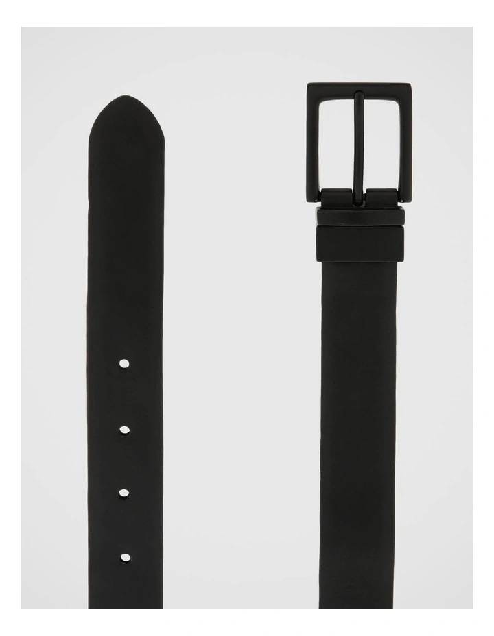 Pin Buckle Reversible Belt 32mm in Black/Navy image 3