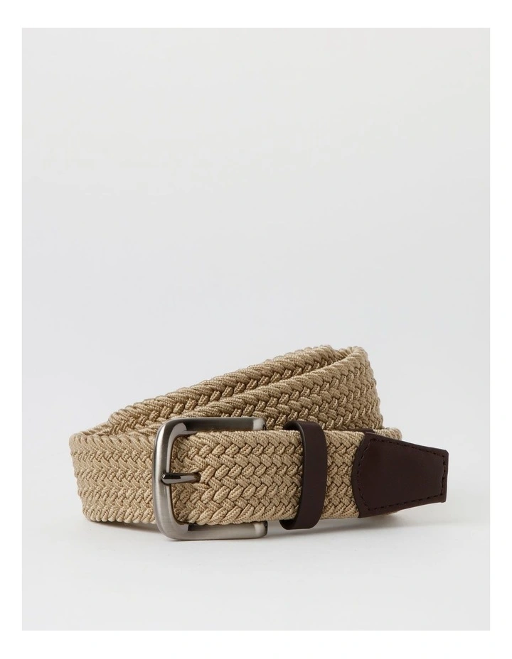 Blaq Beige Woven Belt image 1