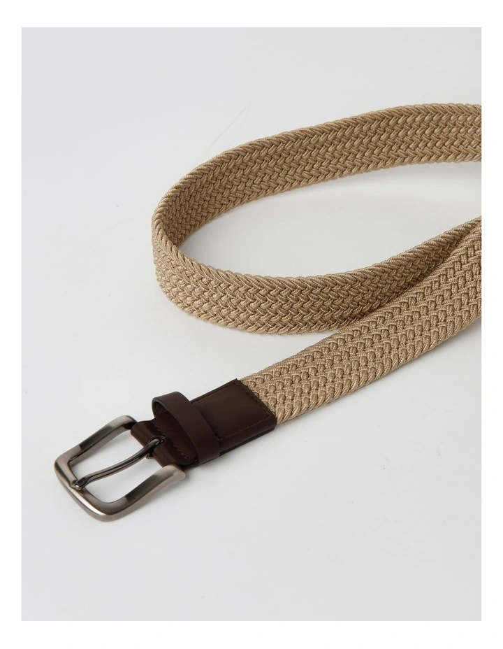 Blaq Beige Woven Belt image 4