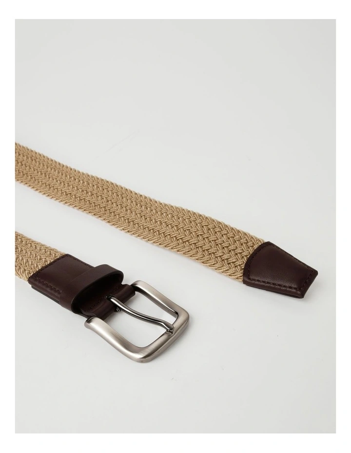 Blaq Beige Woven Belt image 5
