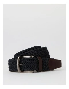 Woven Belt in Navy