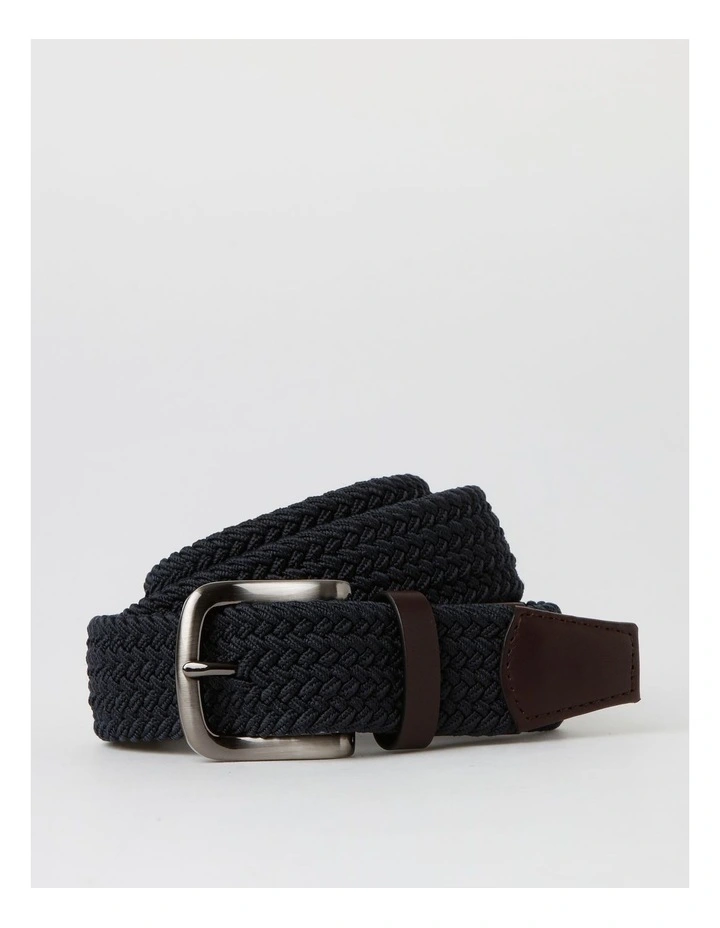 Woven Belt in Navy image 1