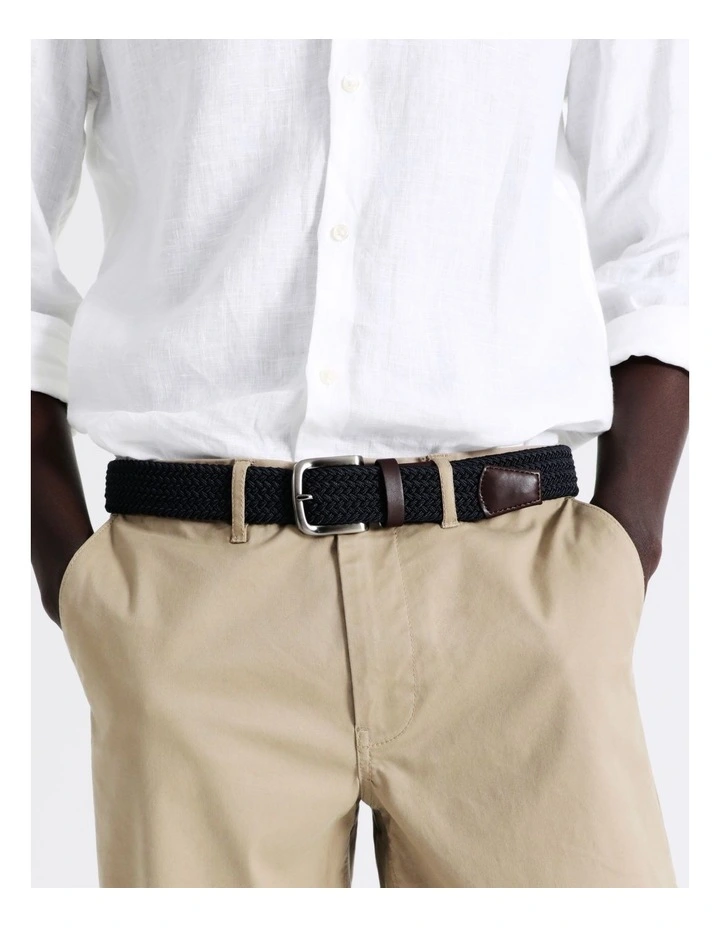 Woven Belt in Navy image 2