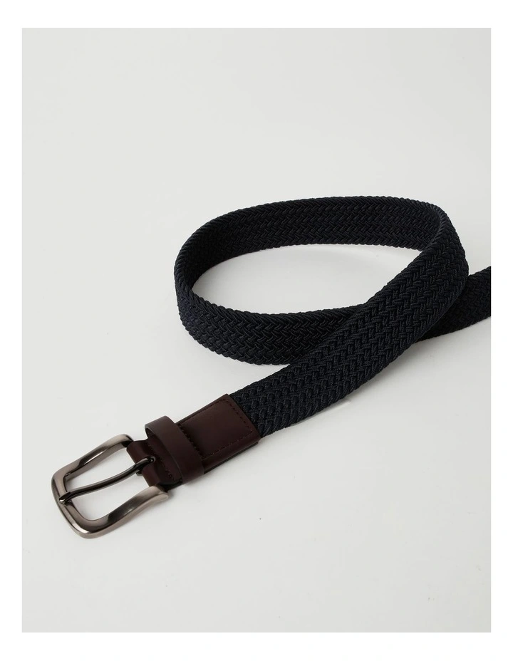 Woven Belt in Navy image 4
