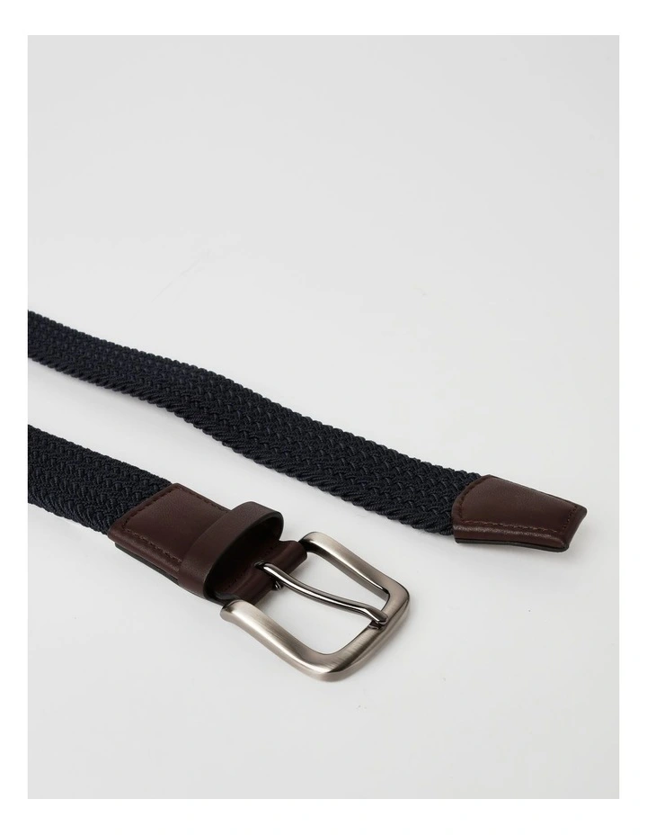 Woven Belt in Navy image 5