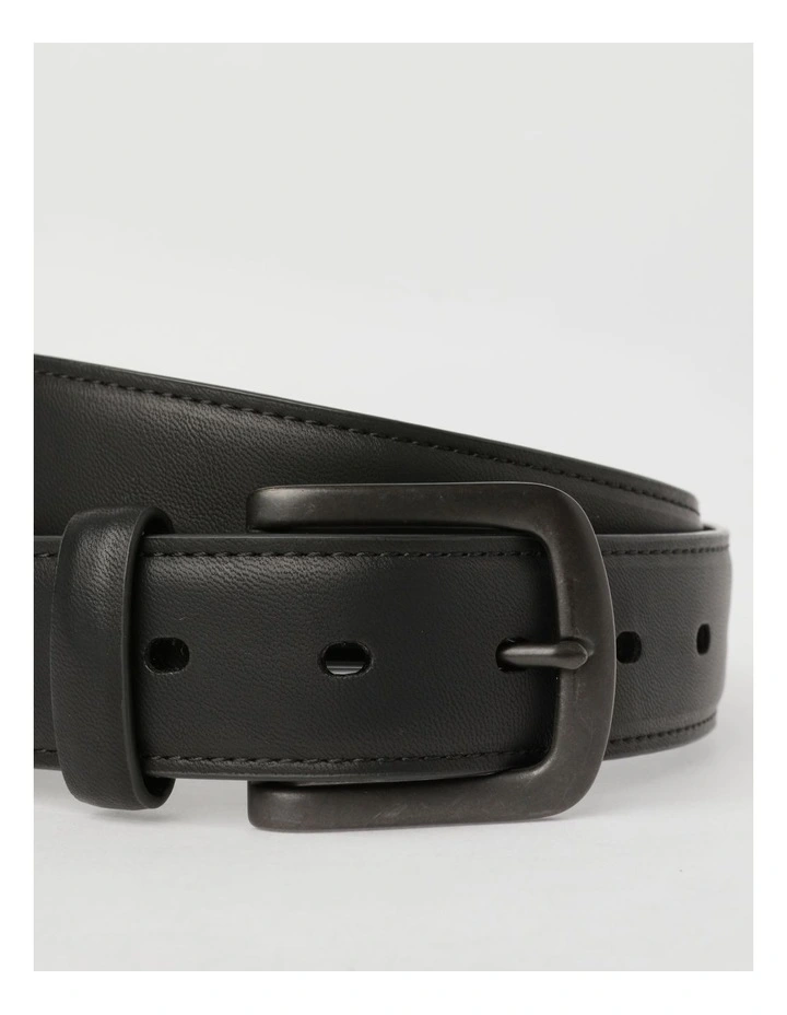 Pin Buckle Belt in Black image 3