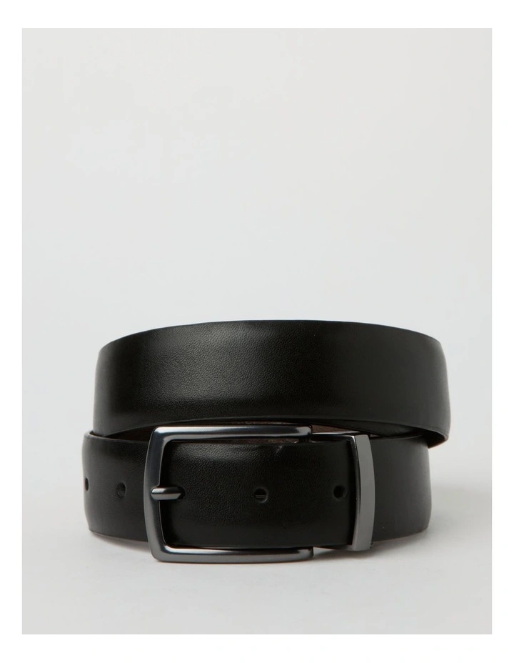 Pin Buckle Reversible Belt in Brown image 1