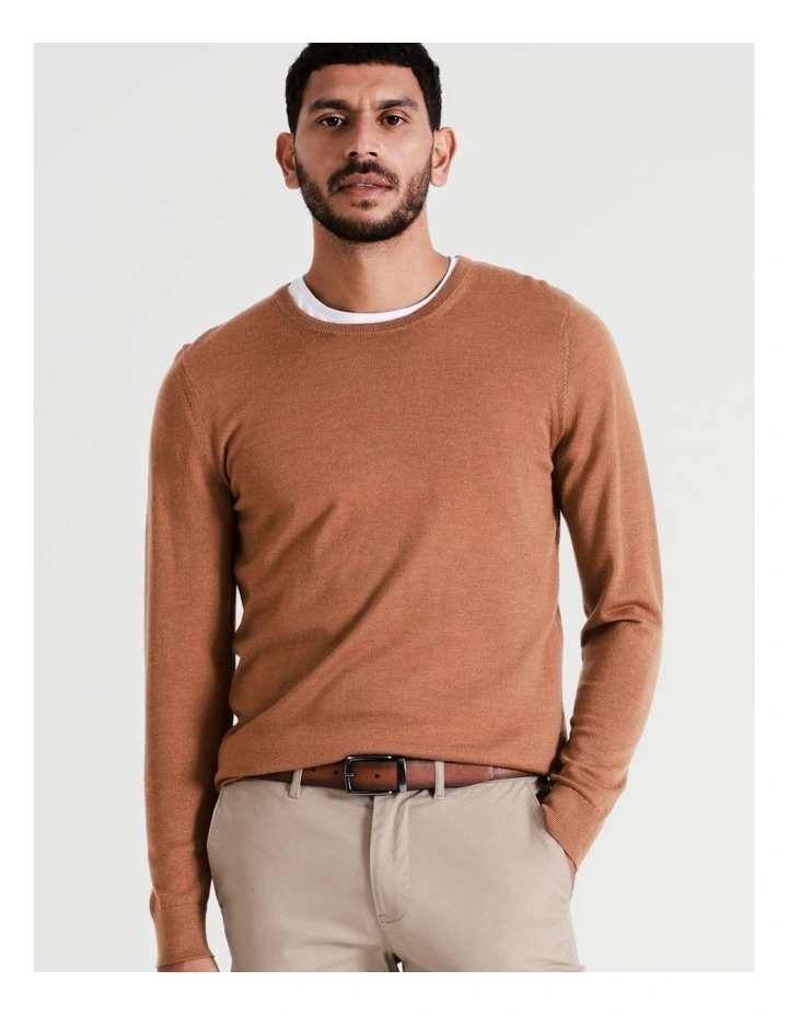 Pin Buckle Reversible Belt in Brown image 2