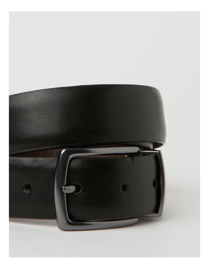 Pin Buckle Reversible Belt in Brown image 3