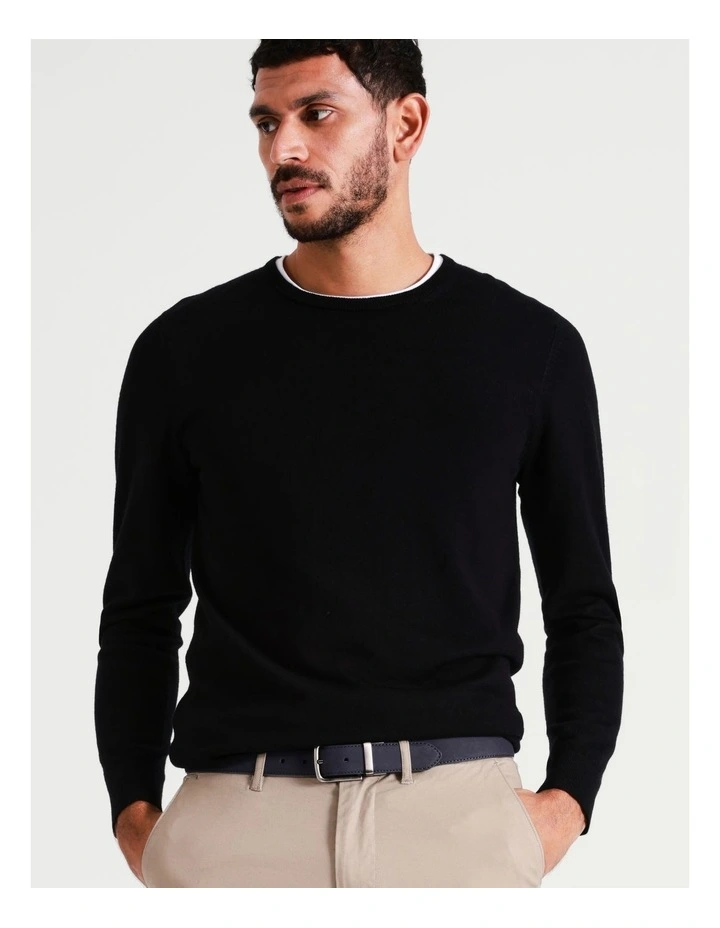 Reversible Suede Belt in Navy image 2