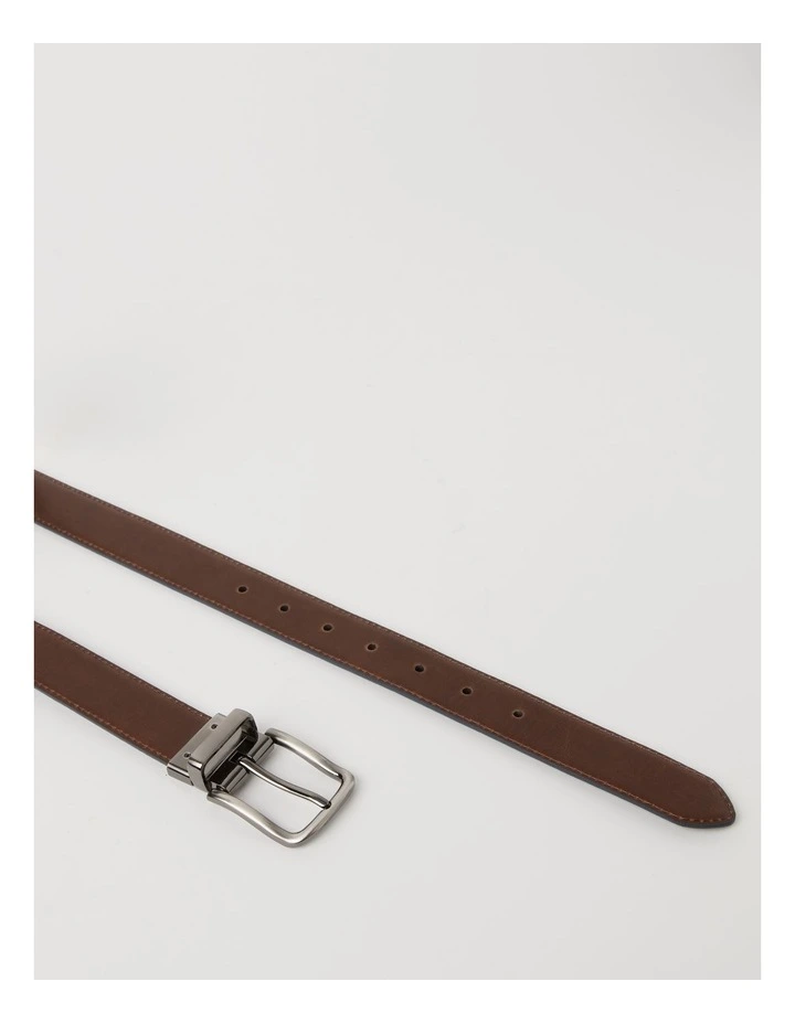 Reversible Suede Belt in Navy image 5