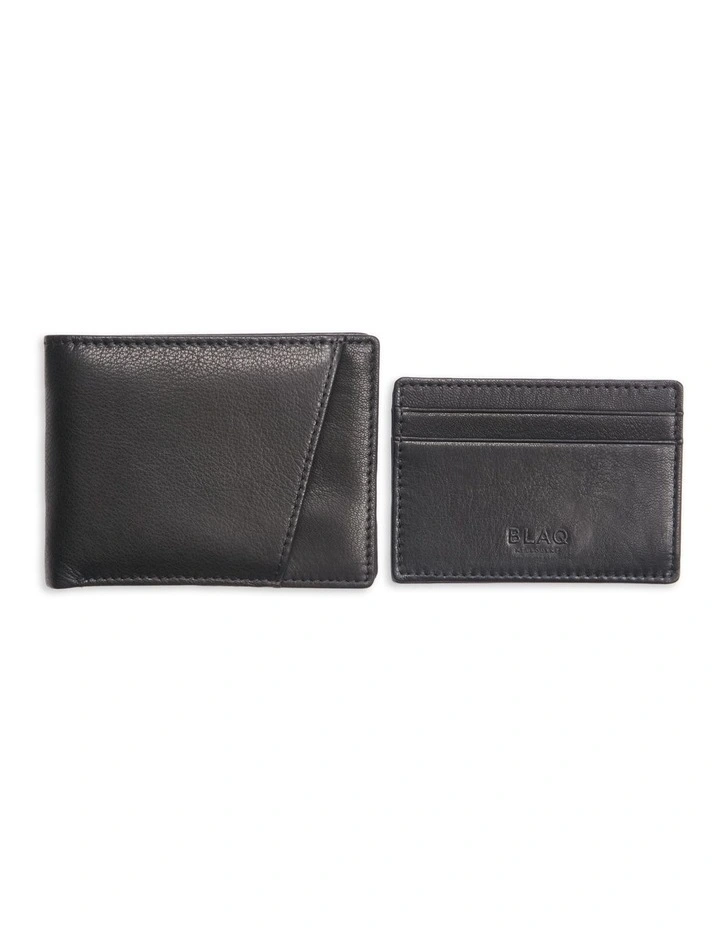2-IN-1 Wallet & Credit Card Holder Black/Black image 1