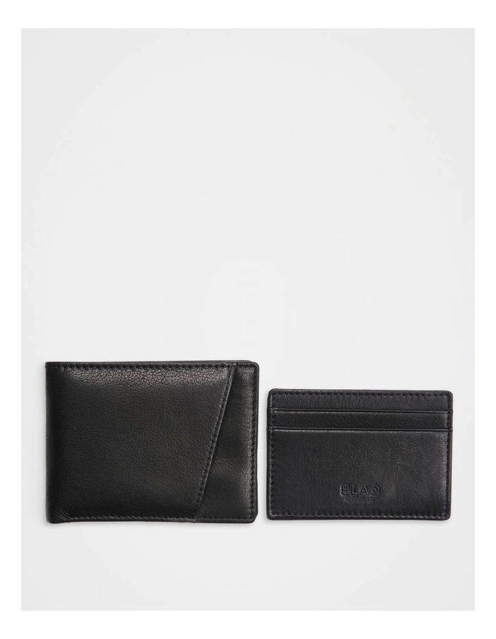 2-IN-1 Wallet & Credit Card Holder Black/Black image 2